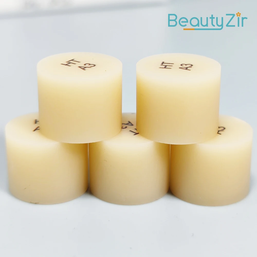 

Wholesale 5 pieces ceramic ingots HT/LT A1-D4 dental Press Disilicate Lithium Block