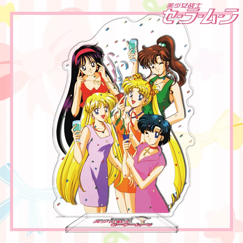 

Anime Sailor Moon Acrylic Stand Figure Model Toy Classic Cartoon Desktop Ornaments Doll Anime Model Toys for Birthday Gifts