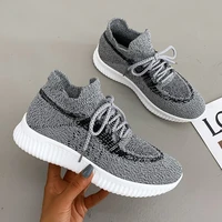 2022 new women shoes spring breathable mesh sneakers women light soft walking shoes lace up cozy vulcanized shoes zapatos mujer