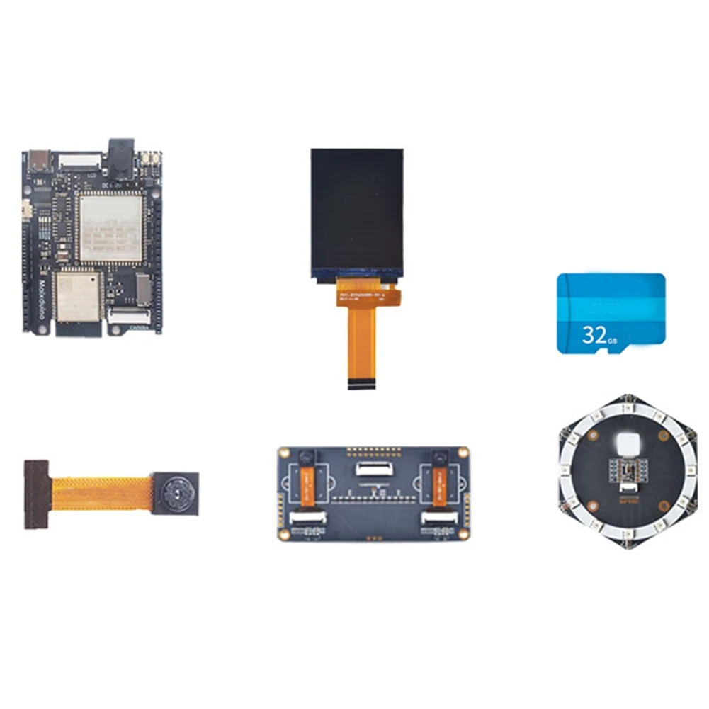

Для макетной платы Maix Duino, модель K210 RISC-V AI + модуль с экраном 2,4 дюйма + микрофон + бинокулярная камера + TF карта
