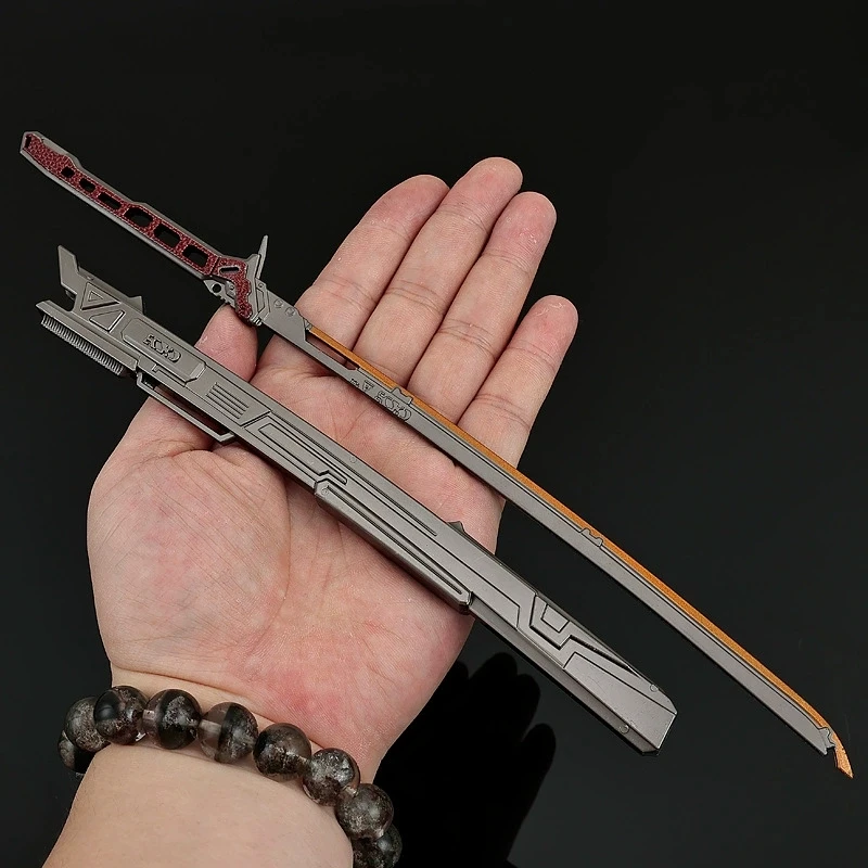 Фото 30 см Arena Breakout Cyberpunk Katana Совместные модели Брелок Игровая периферия Модели меча с оболочкой Украшения №3