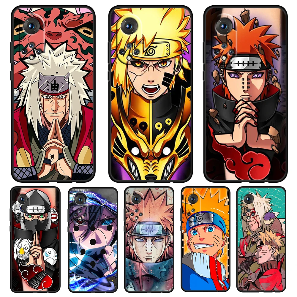 

Naruto Japan Anime Cool For Honor 60 50 20 SE Pro X30 10X 10i 10 9X 9A 8X 8A Lite Silicone Soft TPU Black Phone Case Capa Cover