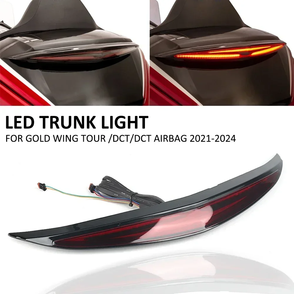 Motorcycle Top Box LED Trunk Luggage Lamp Turn Signal Brake Light For Honda Gold Wing GL1800 Tour DCT Airbag 2021-2024 2023