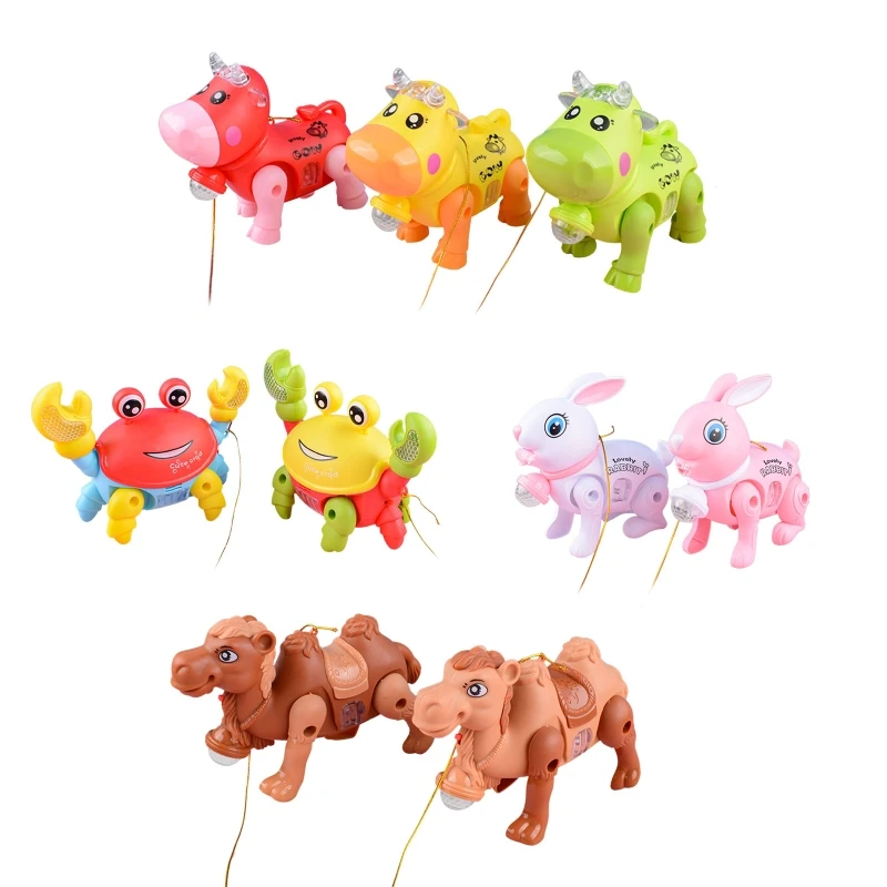 

Musical Walking Animal Toy Electric Leash Dancing Animal Toy Kids’ Interactive Walk Crawl Learning Toy Toddler Xmas Gift