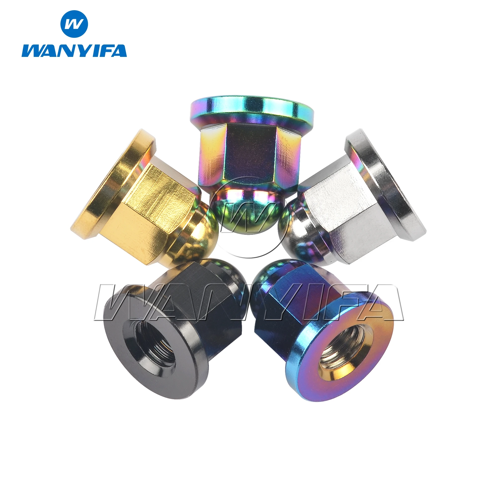 Титановая гайка Wanyifa Ti Nut M8 купольная головка фланцевые стопорные гайки для