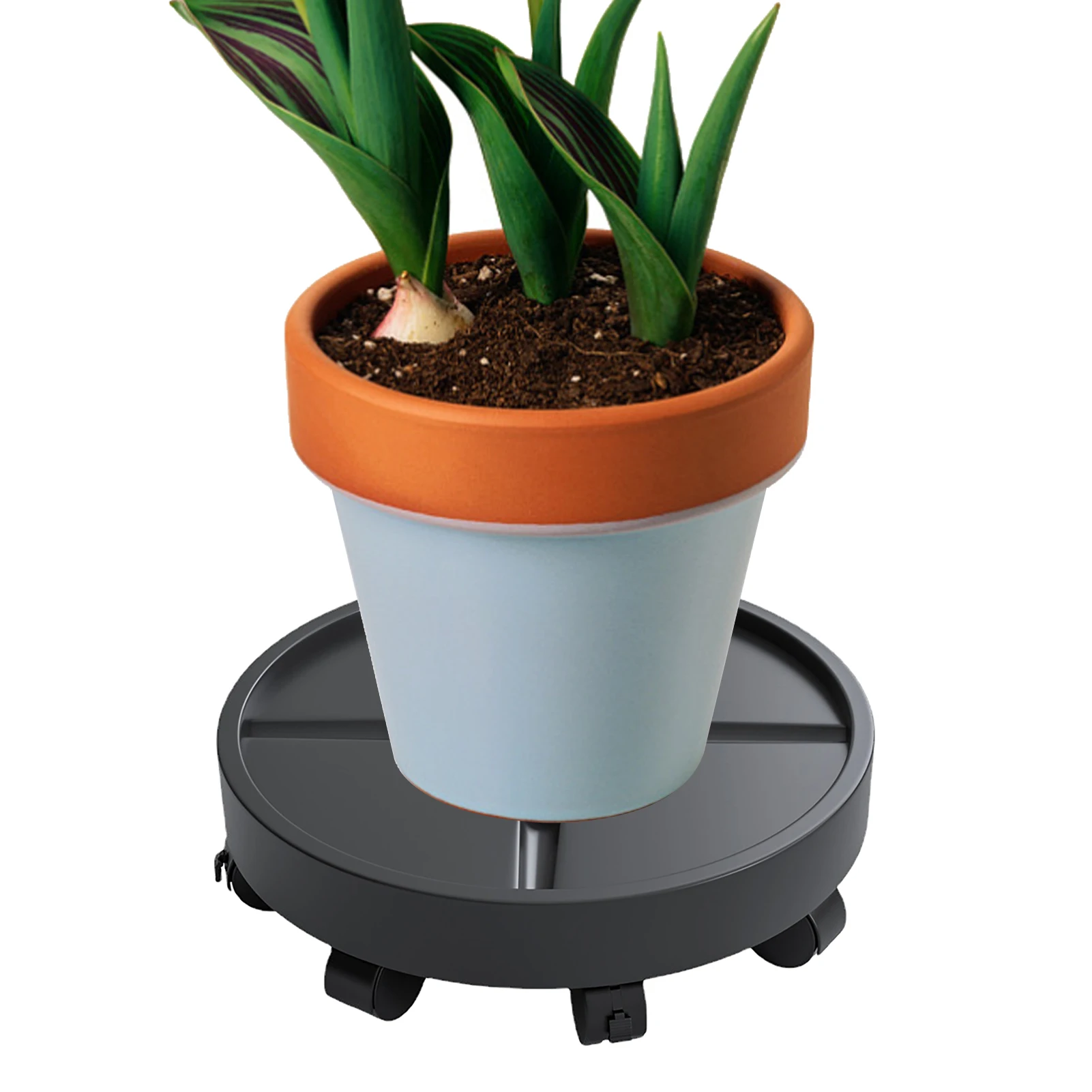 

Съемный лоток, универсальный поднос для цветочных горшков, круглый пластиковый поднос, сверхпрочная стойка для цветочных горшков, подставк...