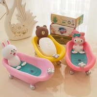 soap holder new cartoon shape soap box kids toys draining practical easy clean soap dish bathroom candy colors soaps dish box