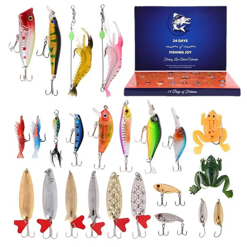 

2023 Christmas Advent Calendar Christmas Fishing Countdown Calendar 24 Days Countdown Xmas Calendar Gifts For Christmas