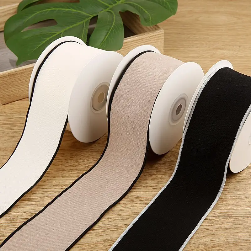 

14 ярдов материалы ручной работы головные уборы ленты для волос банты аксессуары для одежды украшения дома ремесла 30/50 мм черная окантовка