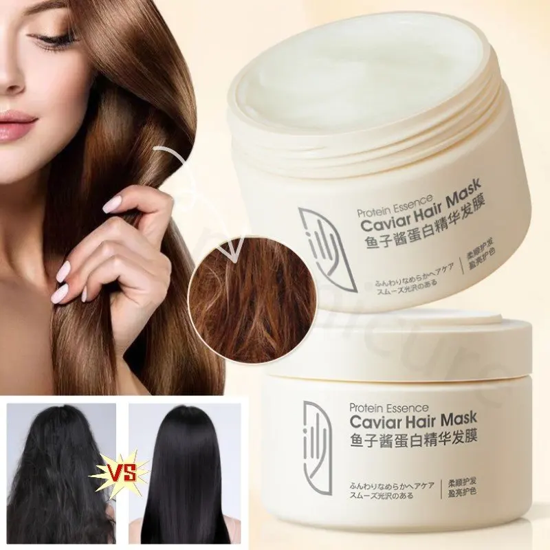 

Caviar Protein Conditioner Improves Frizz and Smooth Hair Moisturizing Repair Refreshing Non-irritating Essence Hair Mask