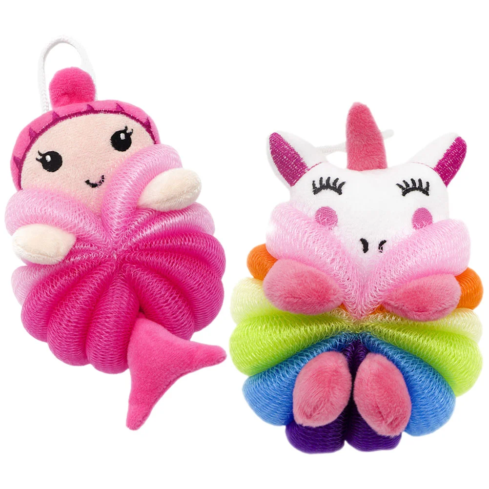 

Cute Shower Spongeh Children's Bath Ball Skin Scrubber Bathing Exfoliating Cleaning Body Cleaner Baby Sponge