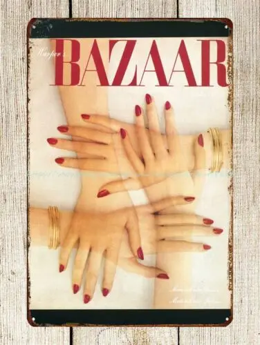 Табличка в стиле 1920-х модный журнал harпер Bazaar металлический жестяной знак