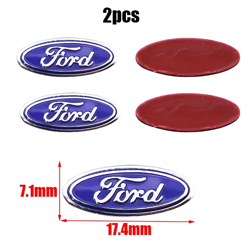 

2 шт. 20 шт. Ford 17,4 мм 20,4 мм 23,6 мм 25,1 мм 3D алюминиевый брелок с логотипом автомобиля, декоративная эмблема, авто-ключ, значок, наклейка, аксессуары