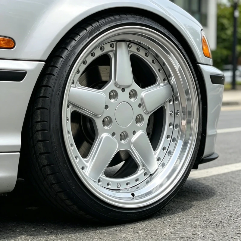 Фото Комплект из 2 кованых дисков 5x120 для BMW E46 E34 E90 E92 E60 E38 E39 E36 E32, 17, 18, 19 дюймов, легкосплавные, с полированным ободом №1