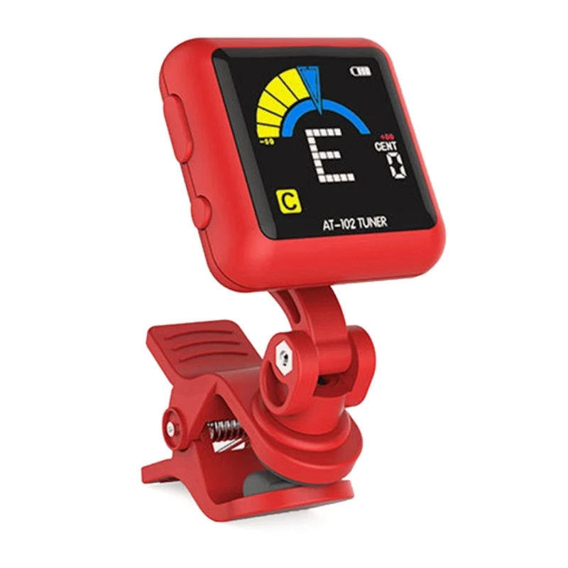 Профессиональный гитарный тюнер с клипсой универсальный цифровой для гитары