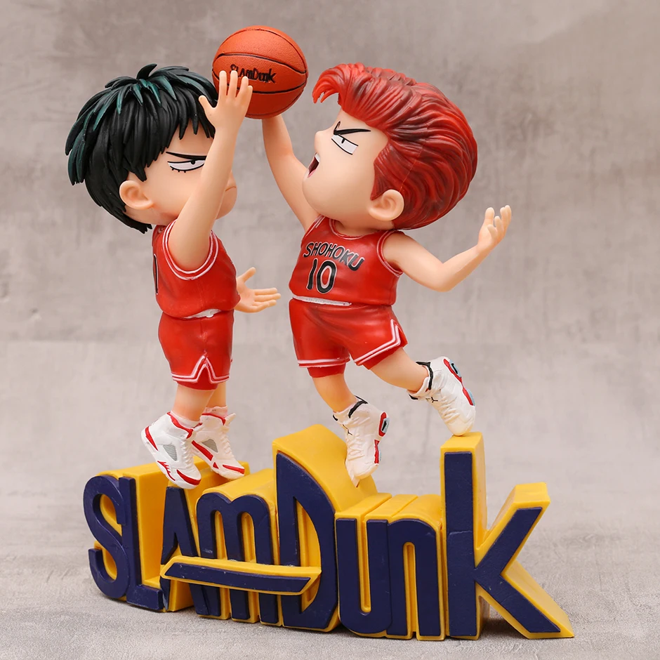 

Фигурка аниме Slam Dunk Hanamichi Sakuragi & рукава Kaede Q Version, ПВХ Модель, игрушка, украшение, подарок
