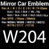3d mirror logo grills badge front emblem for mercedes a b c e g class w205 w212 w213 w204 w176 w246 w177 ml gla cla glc gle c117