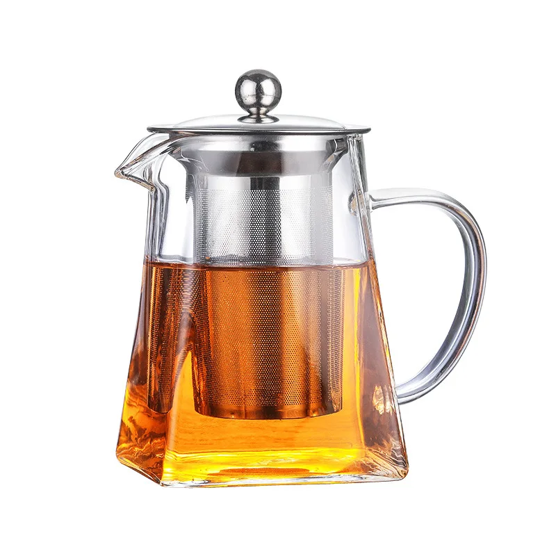 Heat Resistant Glass Teapot with Stainless Steel Tea Infuser Filter Flower Kettle Kung Fu Set Puer Oolong Hotsale | Дом и сад