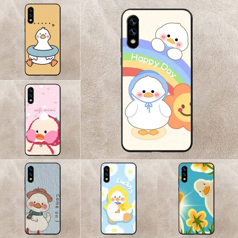 

Cute Duck Phone Case For Huawei G7 G8 P7 P8 P9 P10 P20 P30 Lite Mini Pro P Smart Plus Cove Fundas