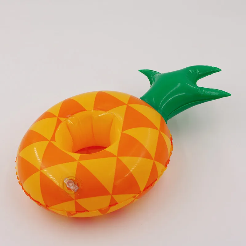 Плавательное кольцо с воздушным наполнением "Ананас", плавающий подставка для напитков "Ананас", плавающий напиток в форме "Ананас", надувная игрушка для плавания "Ананас".