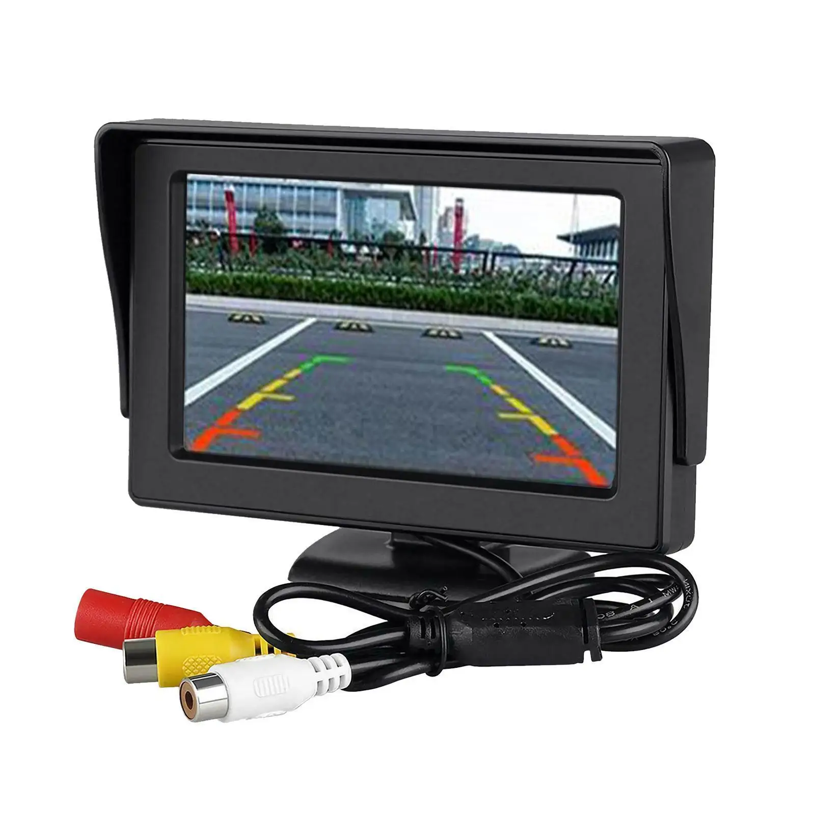 

4,3 дюймовый цифровой TFT ЖК-монитор, парковочный HD-монитор, ночное видение, Автомобильная камера заднего вида, комплект с кабелем питания для монитора