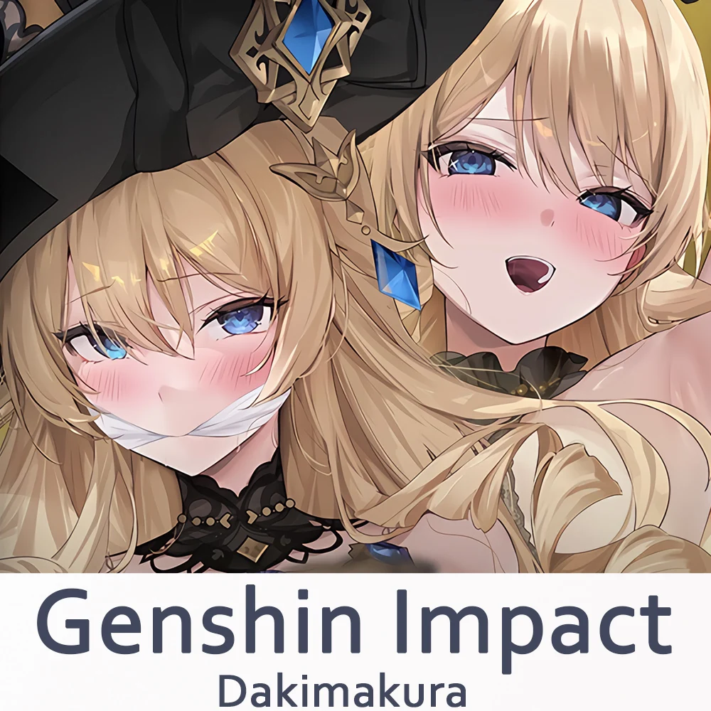 Genshin Impact Navia Dakimakura 2WAY Шарнирный чехол для тела Аниме Подушка Чехол подушки