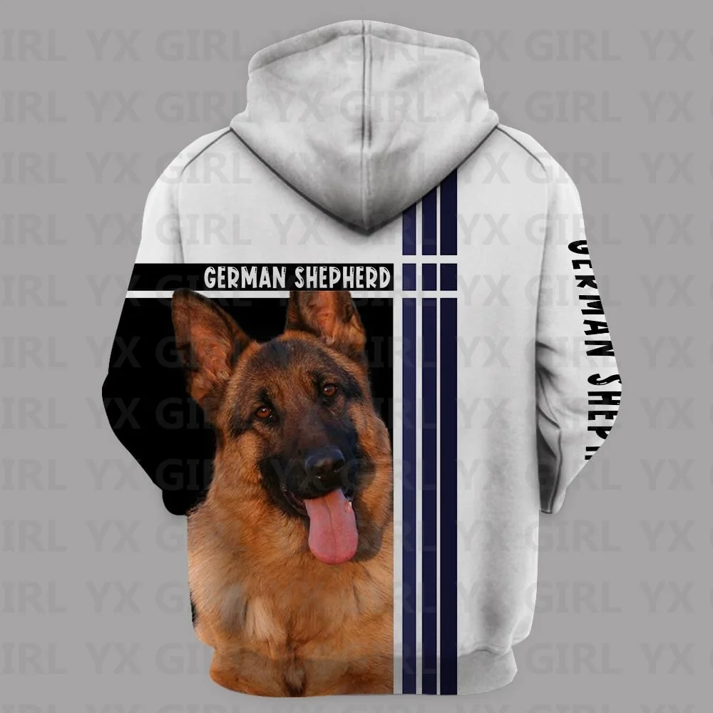 Толстовка с капюшоном для мужчин и женщин пуловер немецкой овчарки/мопса/Хаски 3D