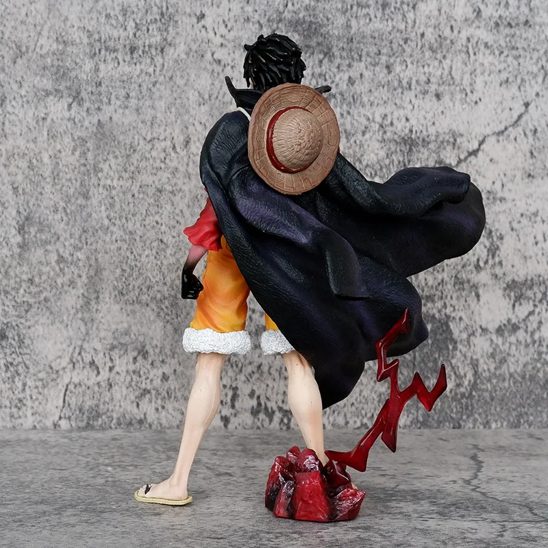 Фото 17 см аниме One Piece Luffy фигурка Kaidou Дуэль голова меняющая Обезьяна D. Игрушечная модель Luffy, подарок, стоящая позиция, Коллекционная ПВХ №5