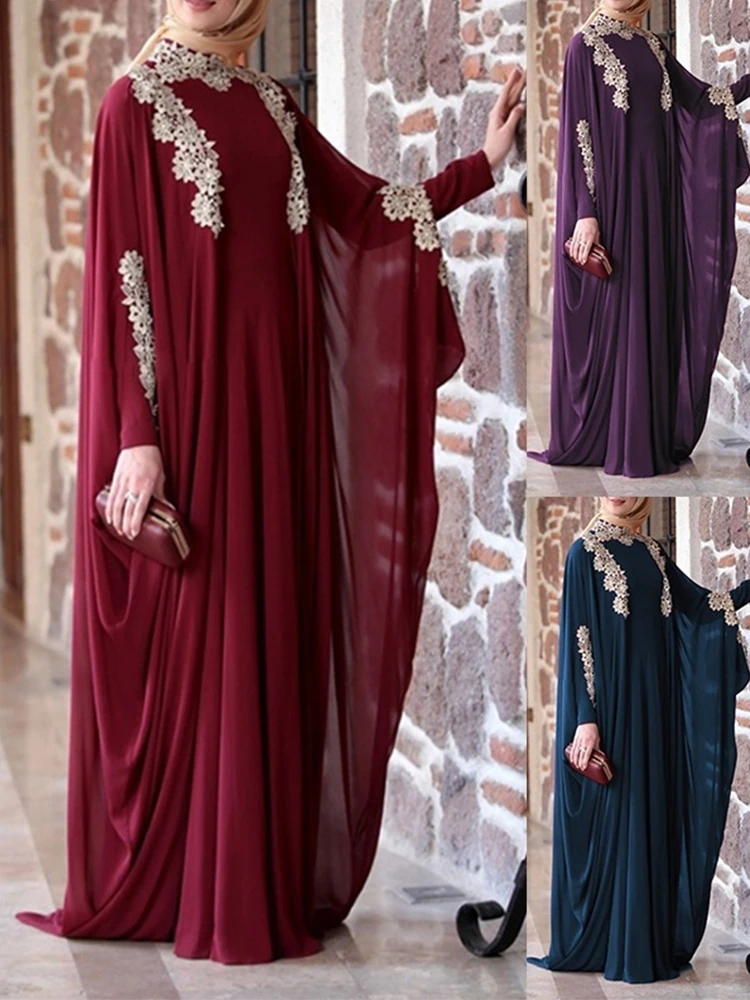 Мусульманское платье для женщин, арабское платье 5XL, Арабская абайя, кафтан, Аппликации, ислам, длиной до пола, платья, Турция, женская одежда