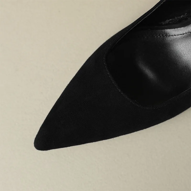 Women 6cm High Heels New 2023 Spring Black Brown Beige Pointed Toe Pumps Elegant Ladies Party Shoes Women Kitten Heels