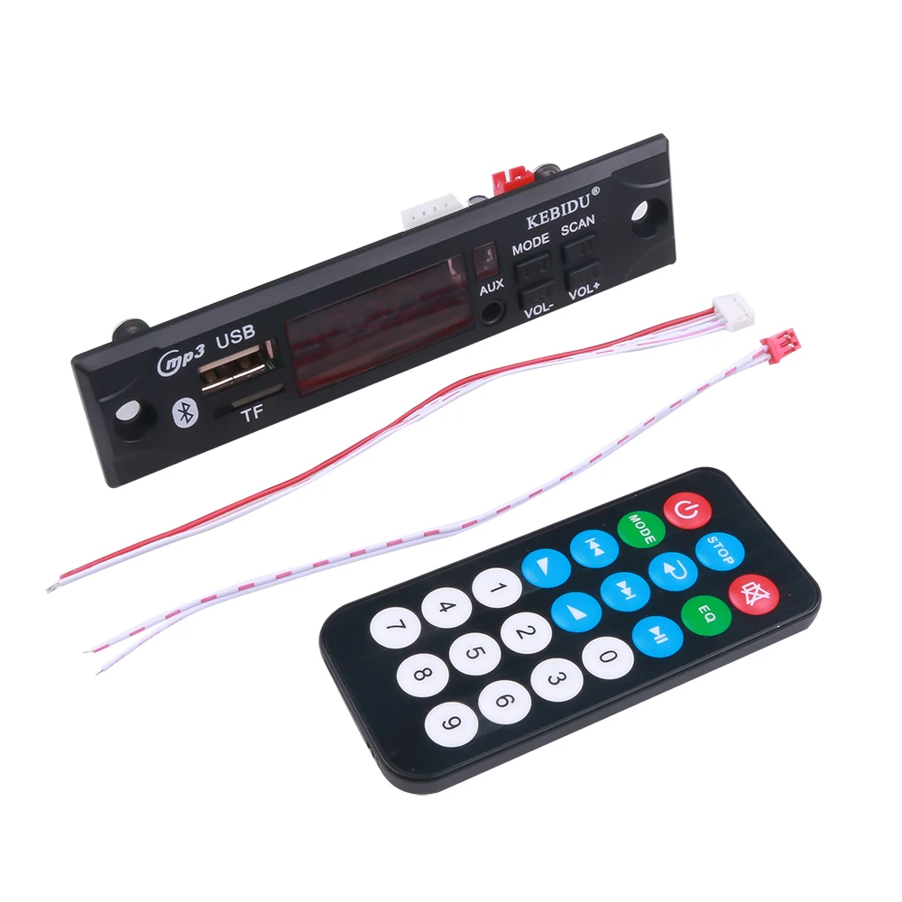 

Автомобильный FM-радиомодуль С Беспроводным Bluetooth 5.0, 12В, Декодер MP3/WMA С Пультом ДУ, Поддержка USB/TF Для Автомобиля