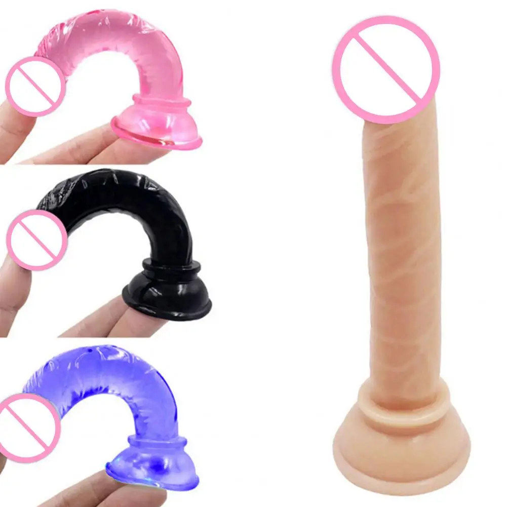 Solid Color  Functional Women G-spot Masturbator Penis Bottom Suction Cup Penis Long Lifespan   for Couples