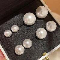 women earrings 12 pairsset white simulated pearl ear studs for wedding bridal girls on ear ball earring fashion party jewelry