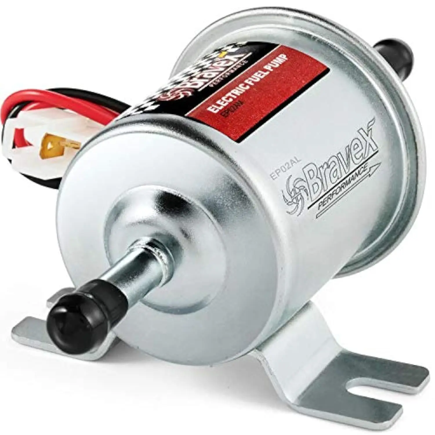 Фото Электрический топливный насос Bravex HEP-02A 12V, 2.5-4 PSI, универсальный, для бензина и дизеля, для автомобилей, мотоциклов, картов, автозапчасти и инструменты №1