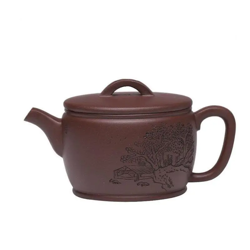 

170ml Yixing Famous Purple Clay Teapots Chinese Handmade Tea Pot Raw Ore Purple Mud Kettle High-end Zisha Tea Set Collection