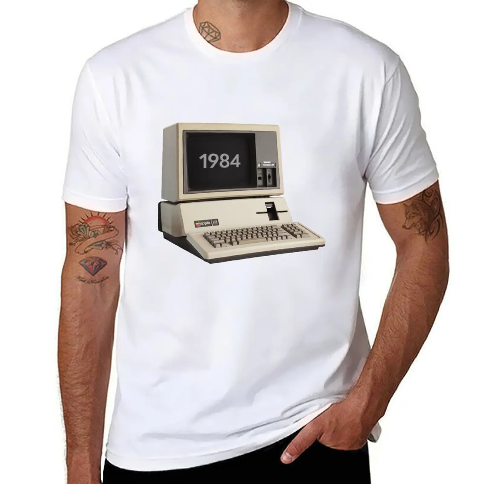 Мужская винтажная футболка Macintosh из хлопка