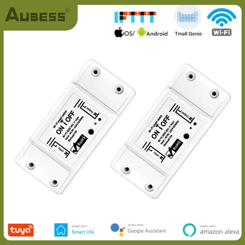 

Wifi App Remote Control Wireless Switch 10a Smart Light Switch Diy Smart Home Mini Breaker Module Tuya