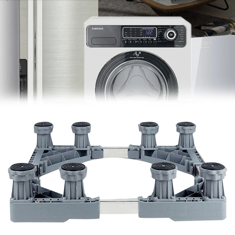 

Washing Machine Holder Fridge Stand Movable Refrigerator Base Adjustable Base For Dryer Refrigerator