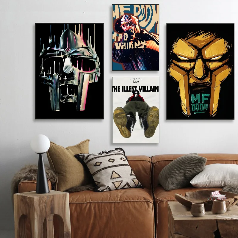 Madlib M-MF D-Doom Poster Self-adhesive Art Waterproof Paper Sticker Coffee House Bar Room Wall Decor