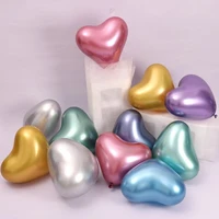 wedding metal heart shaped balloon thickening explosion proof room gold scene decoration