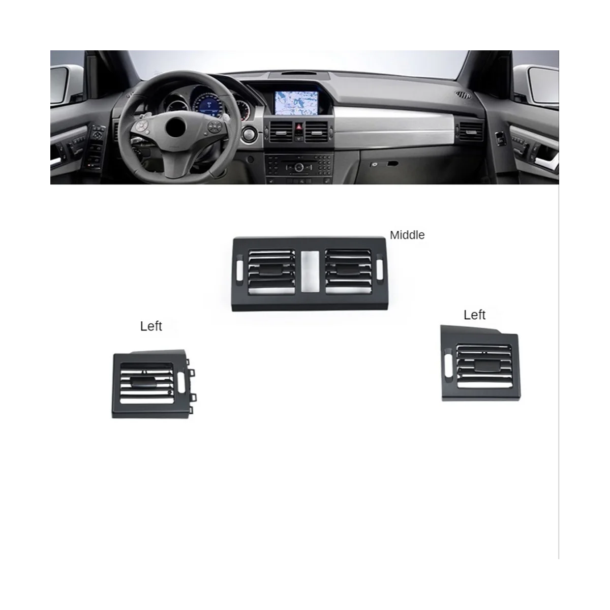 Автомобильный приборной панели среднего кондиционера вентиляционная решетка