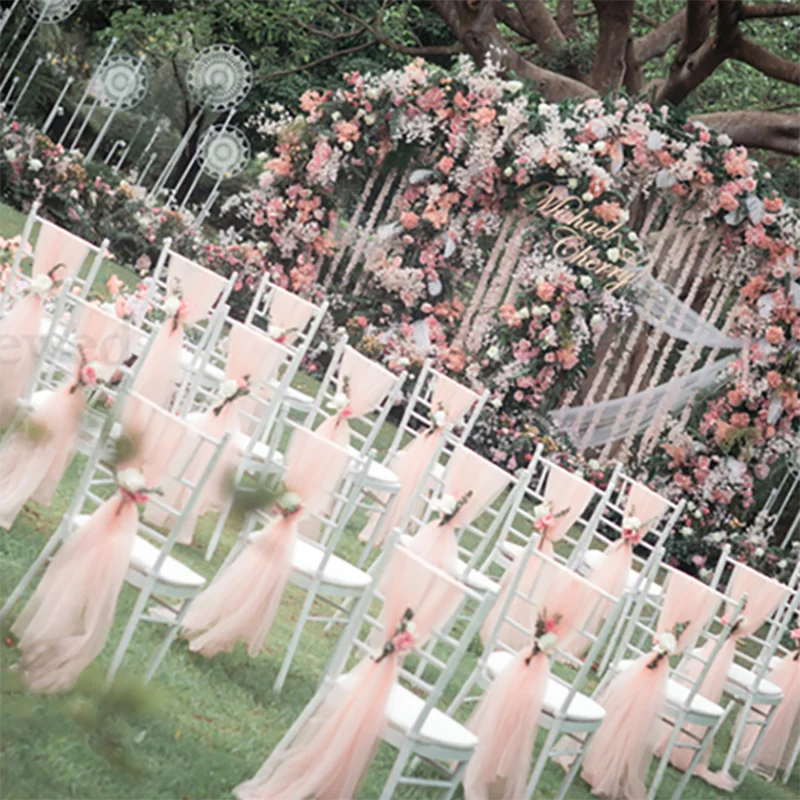 Sashes Chair Bows Wedding Decoration For Chair Cover Party Event Banquet Decors 80cm X200cm Chair Band
