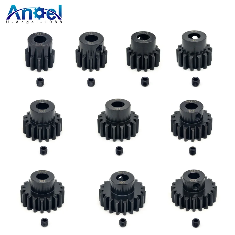 

3PCS Motor Gear M1.5 8mm 11T-20T 21T-25T For 1/5 1/6 RC Car RC 55 56 Series Motor Hobbywing 56113 5687 4985 Brushless Motor