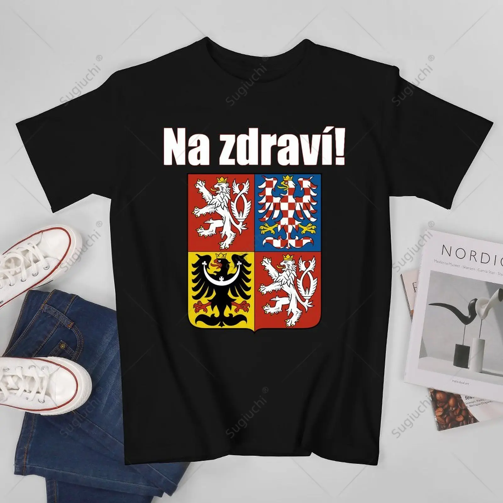Унисекс Мужская футболка Na Zdravi Чехия чехина футболки для женщин и мальчиков 100%