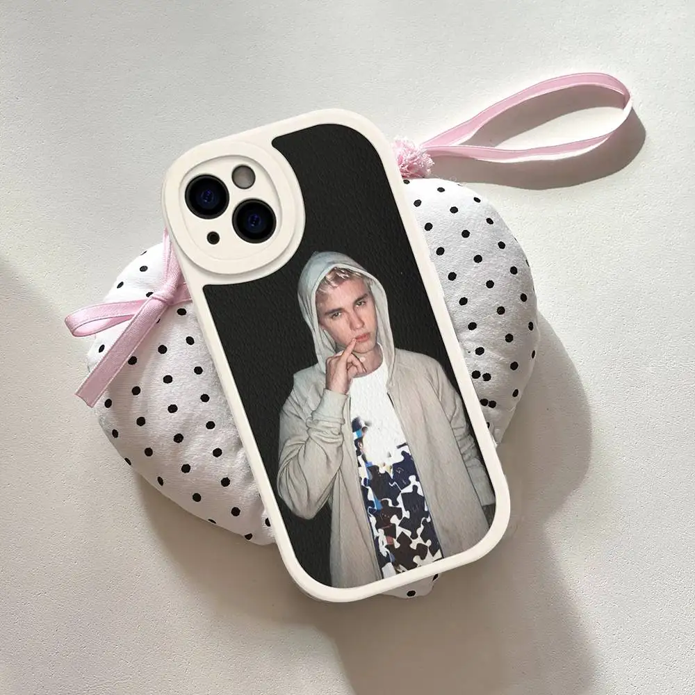 Кожаный чехол для телефона Singer USA J-Justin Bieber для iPhone 16, 15, 14, 16E, 13, 12, 11 Pro Max Plus (art.: 3920da2ddf9bc) - 3920da2ddf9bc