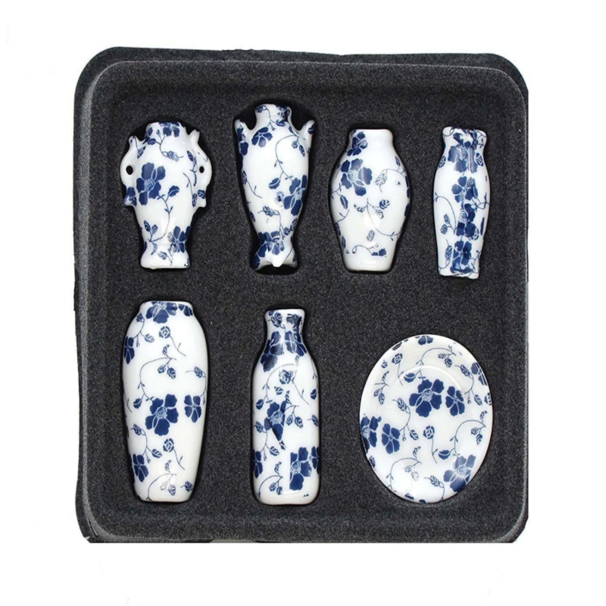 

7 шт. Миниатюрные керамические вазы в китайском стиле