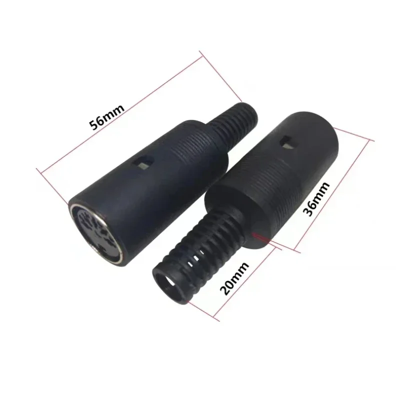 1 шт. штекерный/гнездовой разъем DIN 3/4/5/6/7/8 PIN для крепления кабеля на шасси