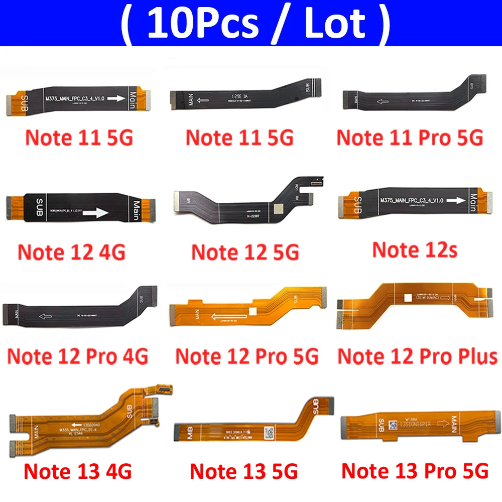 10 шт./лот новинка для Xiaomi Redmi Note 11 12 13 Pro Plus 4G 5G 11S 11T 12s основная материнская плата