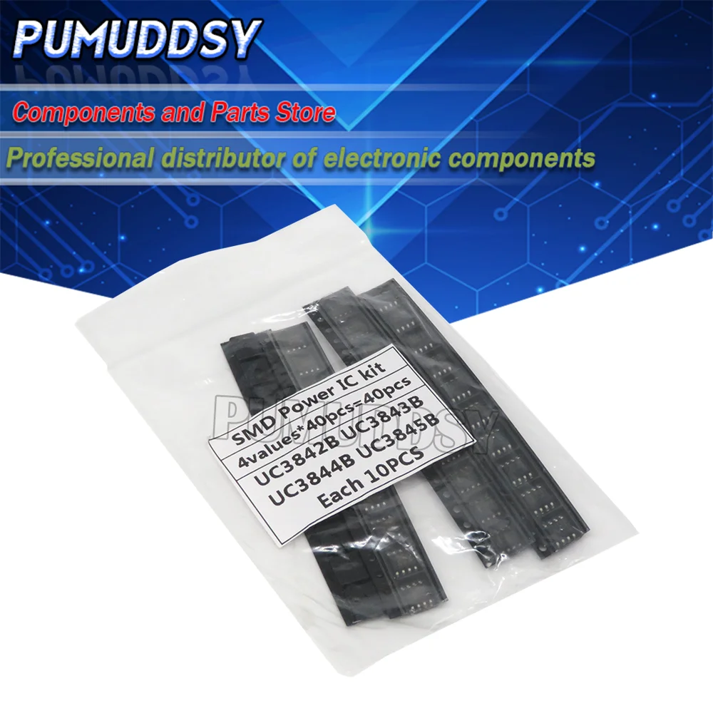 40 шт. = 4 вида * 10 шт. UC3842 UC3843 UC3844 UC3845 hjxrhgal sop каждый комплект из 10 шт. (12-26)