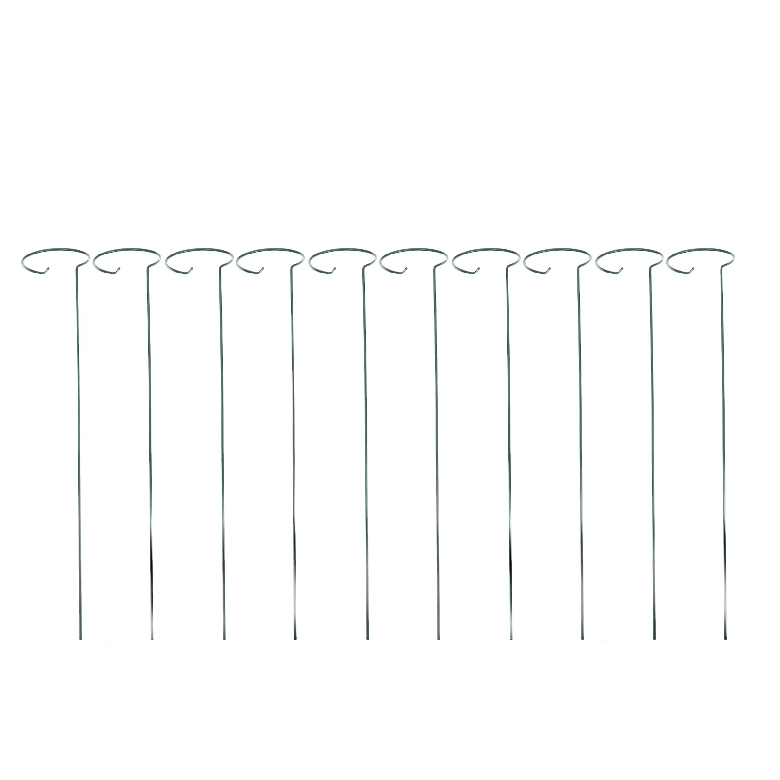 

10pcs Plant Support Stakes Garden Flower Support Stakes Metal Plant Support Stakes